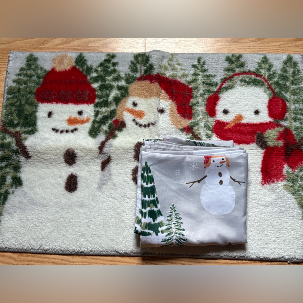 St. Nicholas Square Snowman Holiday Decor Set - Red, Green, White